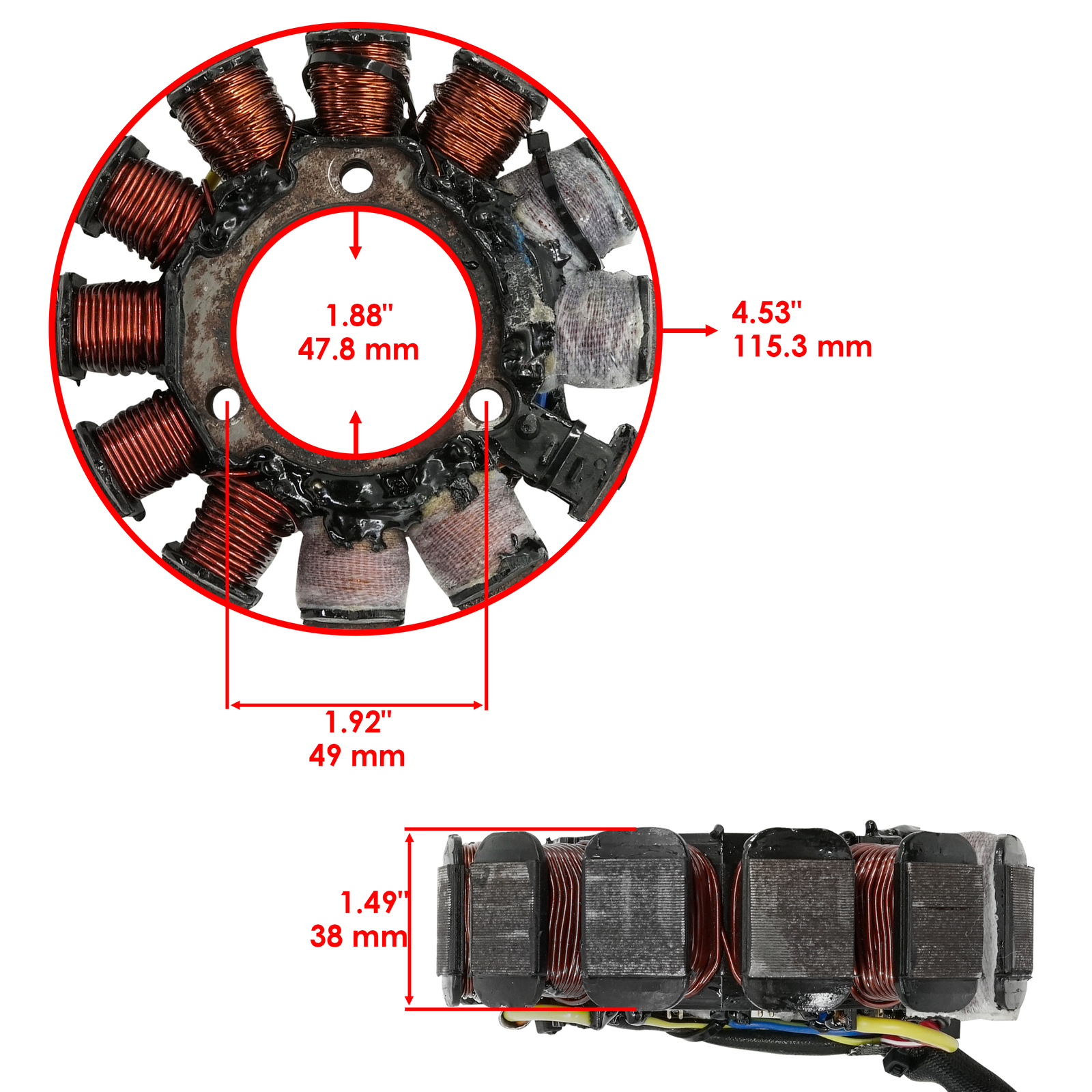 Stator for Arctic Cat ZL600 EFI 2000 2001 2002 2003 Magneto