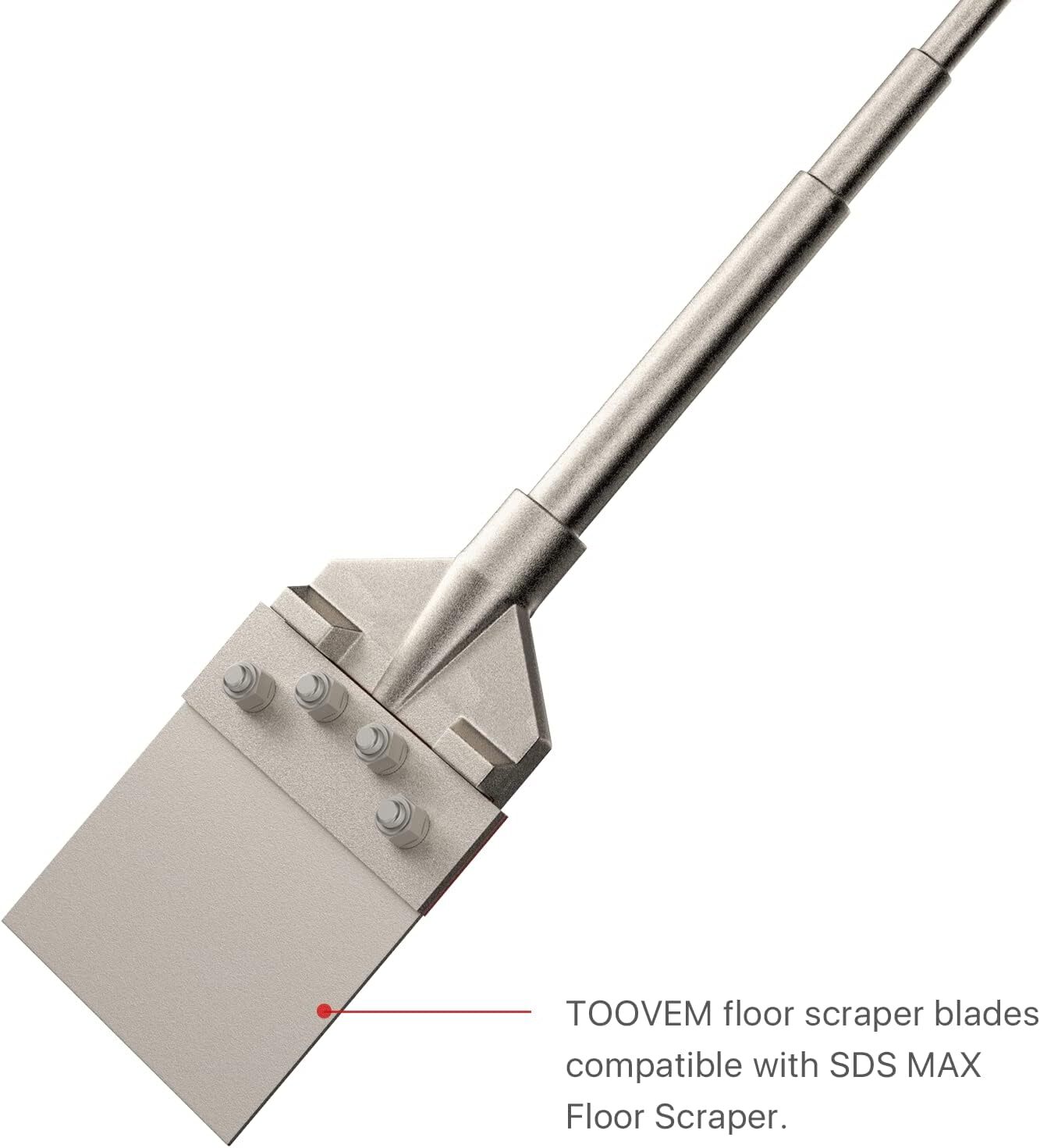 TOOVEM 2Pcs Repl Scraper Blade for 6in SDS Max Floor Scraper Thinset Removal US