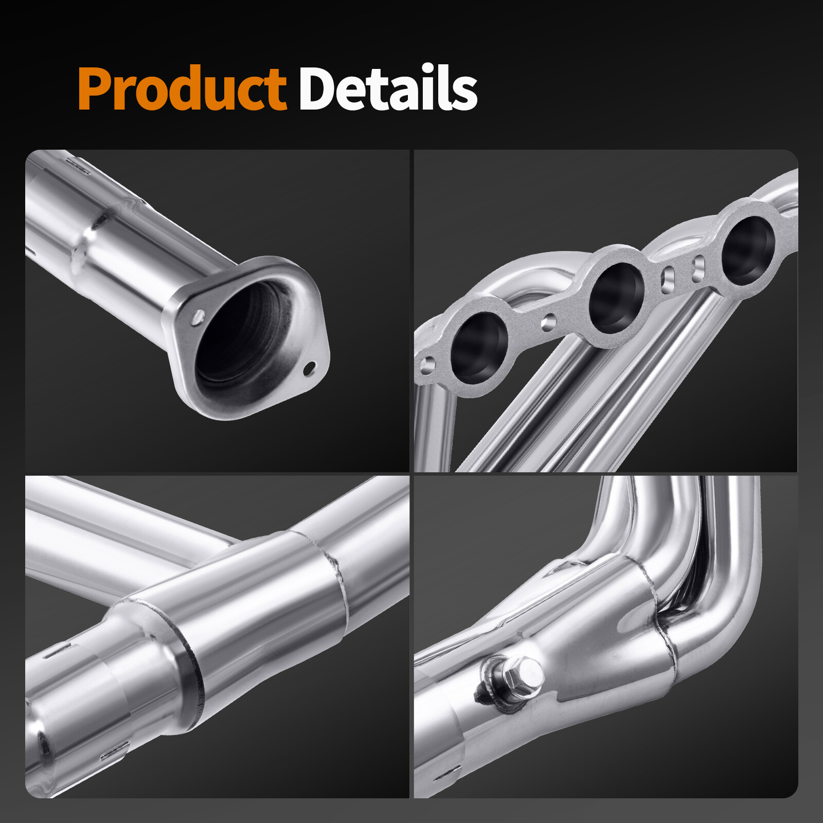 Long Tube Headers w/ Y Pipe For 99-06 Chevy GMC Sierra Silverado 4.8/5.3/6.0