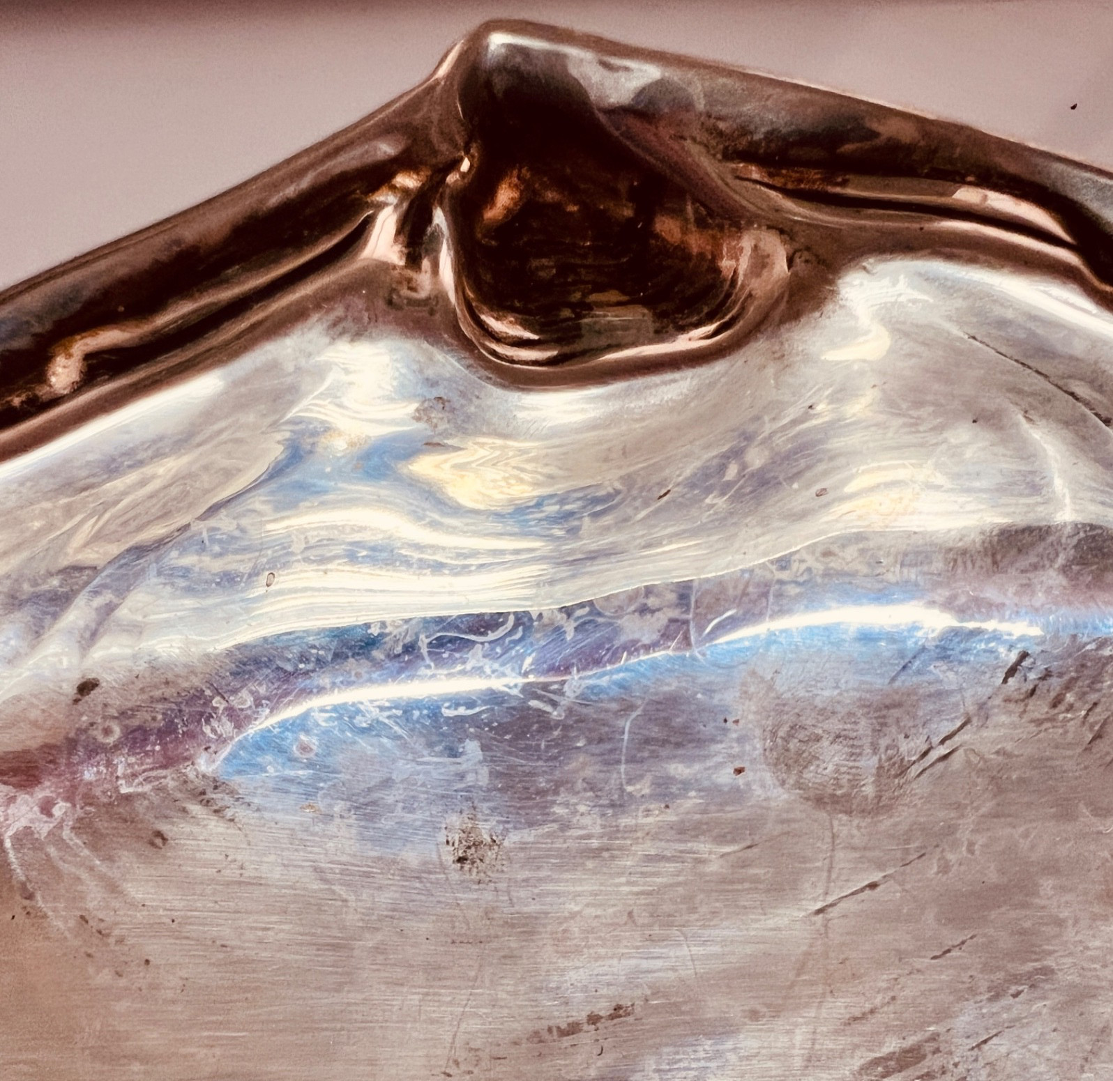 WALLACE STERLING 6 3/16 " CLAM SHELL BOWL 393 GORGEOUS EXCELLENT NO DENTS