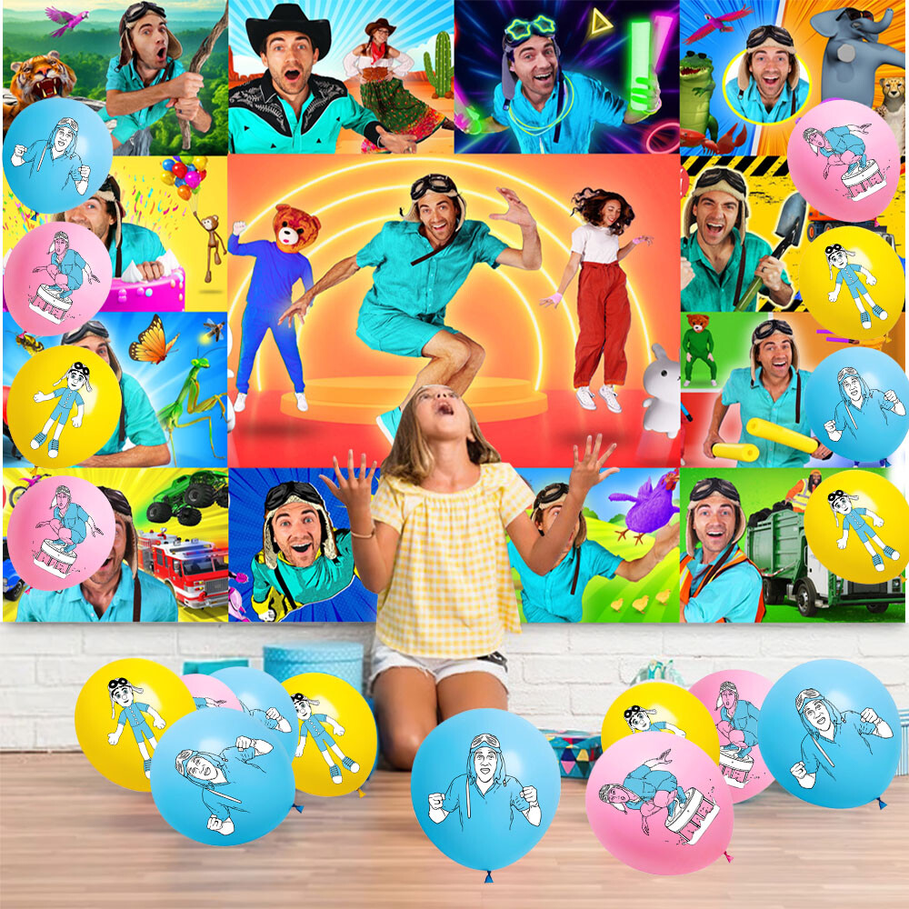 Danny Party Supplies Birthday Decor Set Balloons Cake Toppers Banner