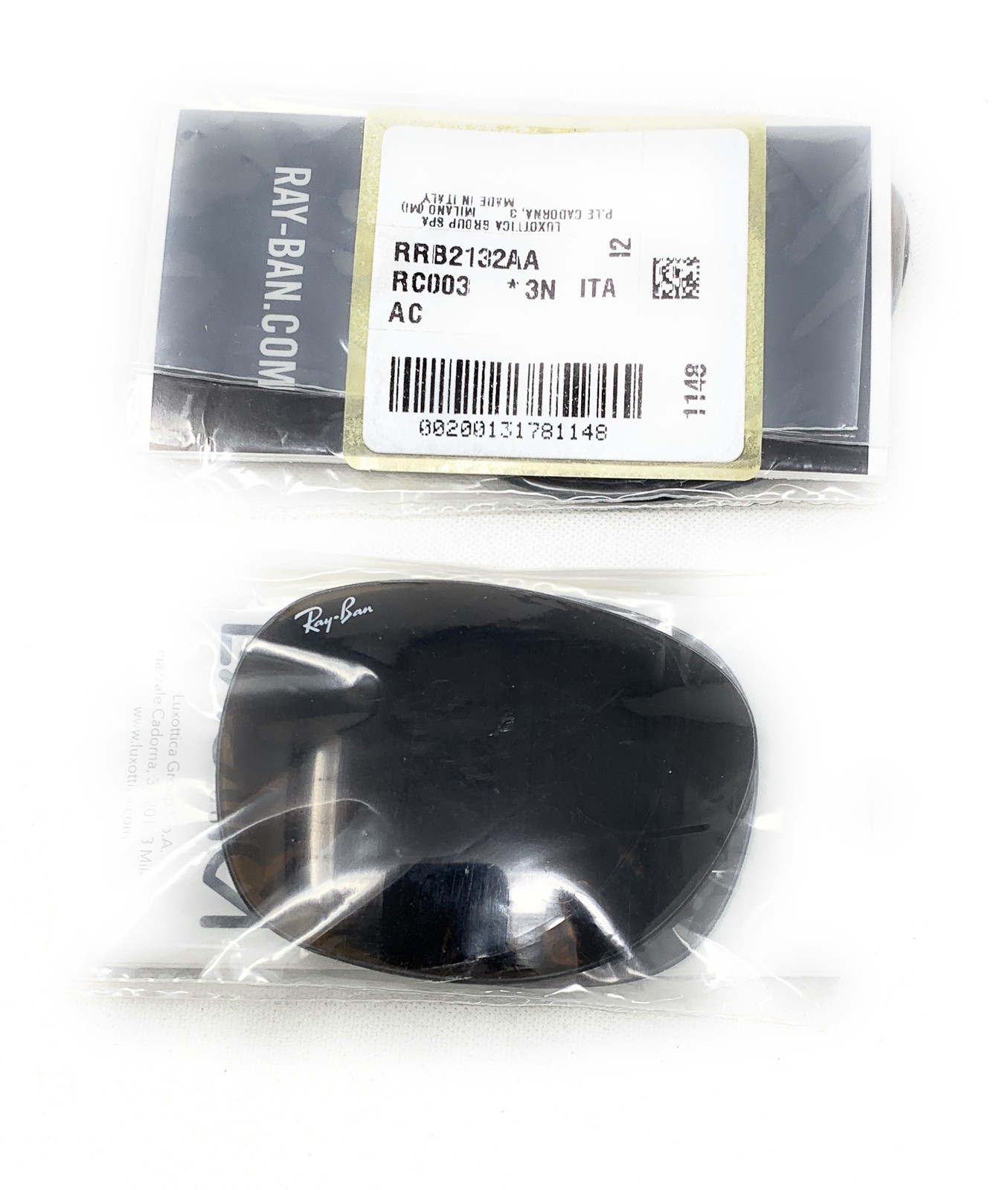 SEALED Authentic RAYBAN Lens Replacements RB2132 New Wayfarer Brown B-15 58mm