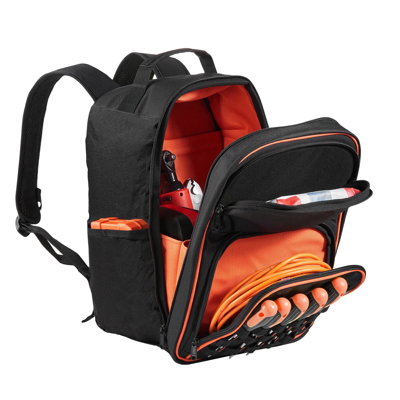 Tool Backpack 49 Pockets Tear-resistant Jobsite Backpack for Electrician