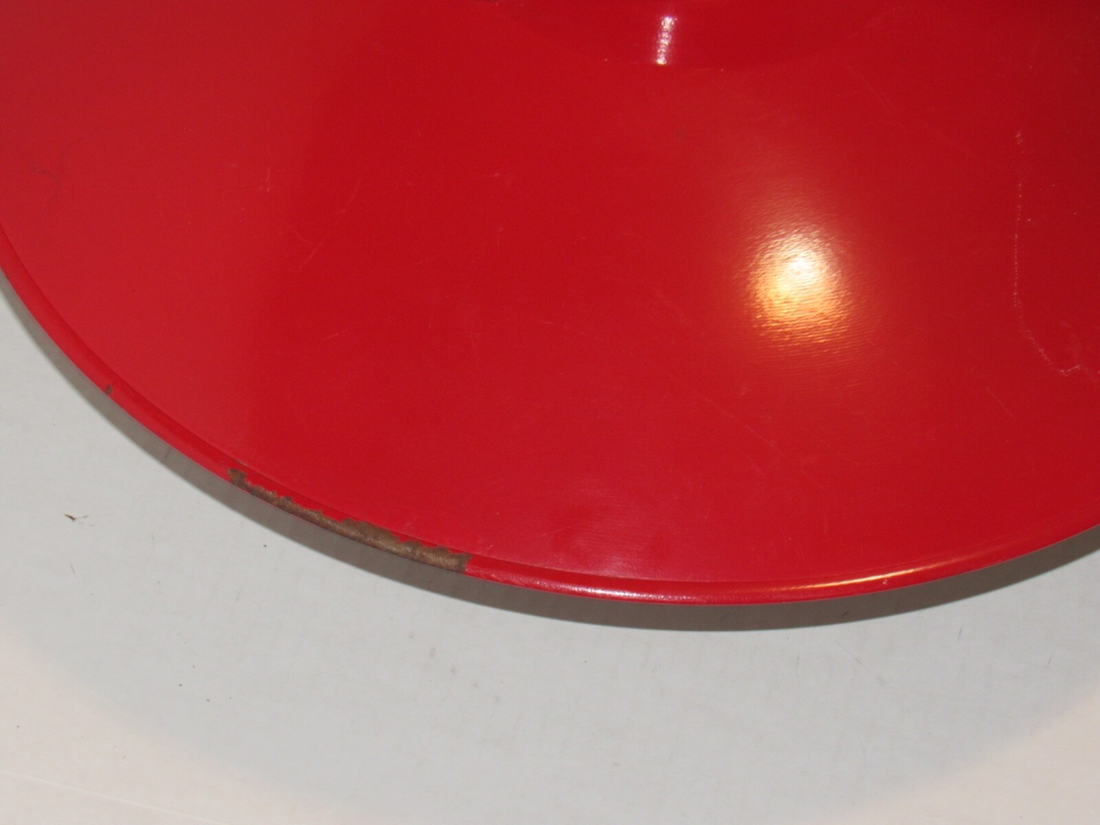 19" Industrial Metal Light Ceiling Lamp Shade Mid Century Barn Fixture RARE USA