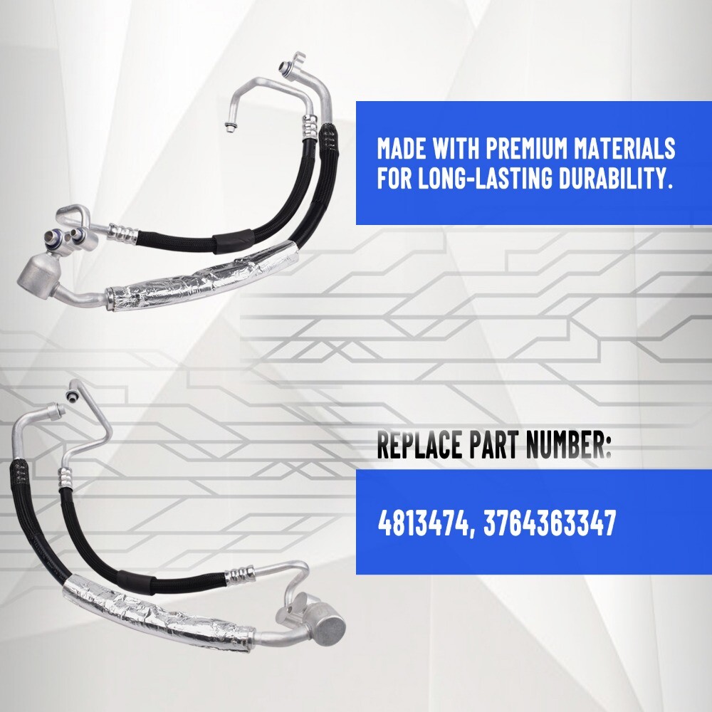 For 2018-2024 Chevy Equinox GMC Terrain 1.5L A/C Hose Assembly 84794652 4813474