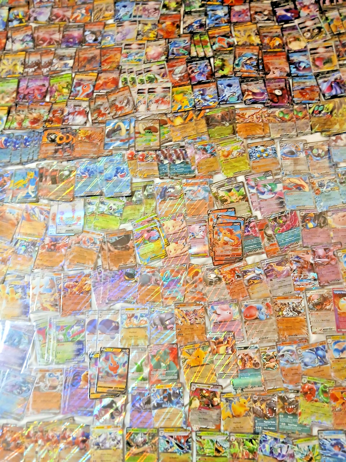 Official Pokémon Card Lot of 358 Includes Rares, Holos, Reverse, EX, V, VSTAR...