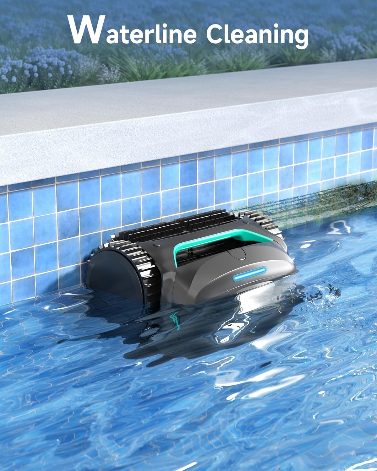 WYBOT C2 Robotic Pool Cleaner, Cordless Pool Vacuum for Inground Pools