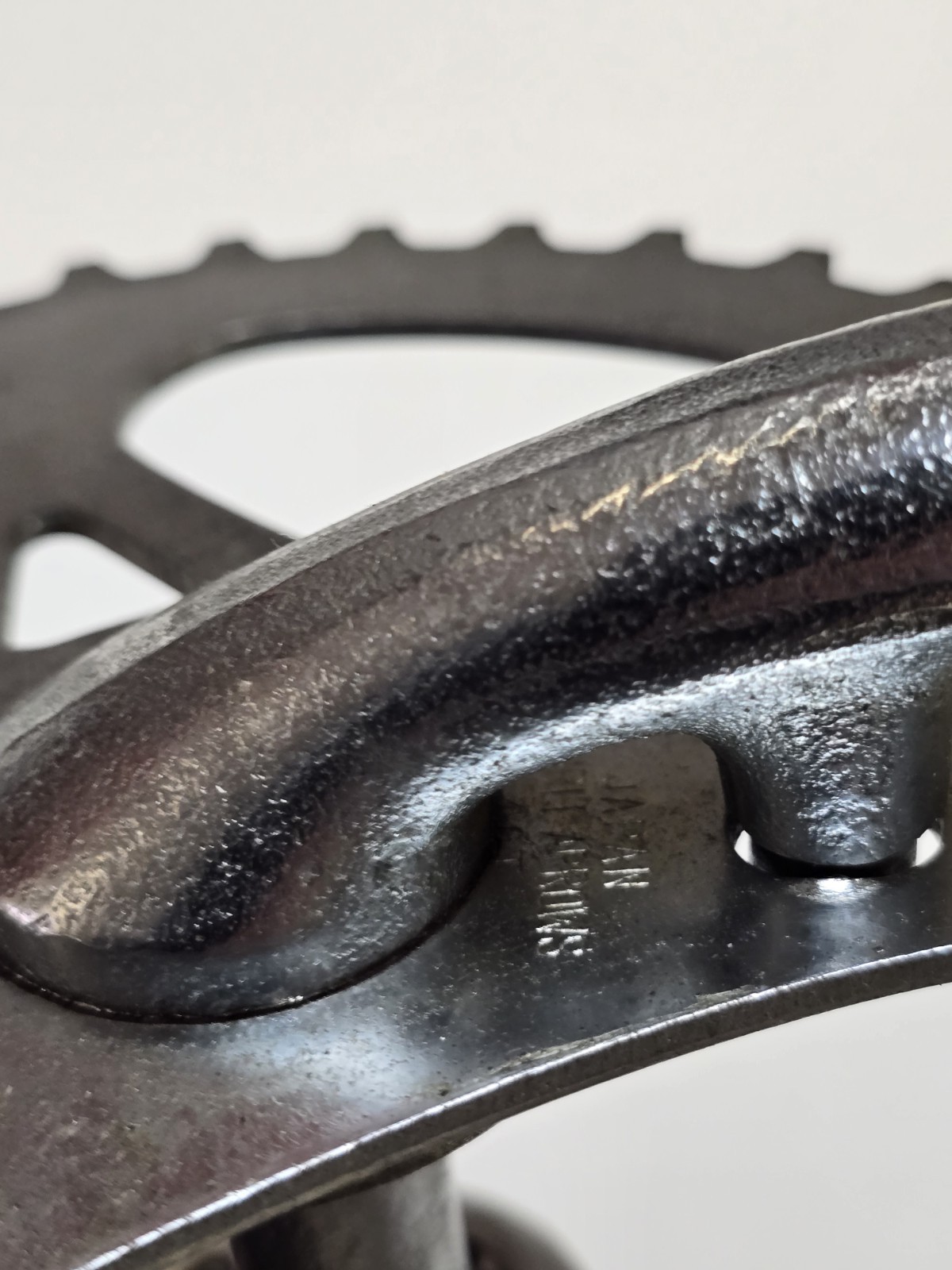 1981 Takagi Crankset One Piece 175MM x 24TPI Three Arrow Sprocket Old Scool BMX