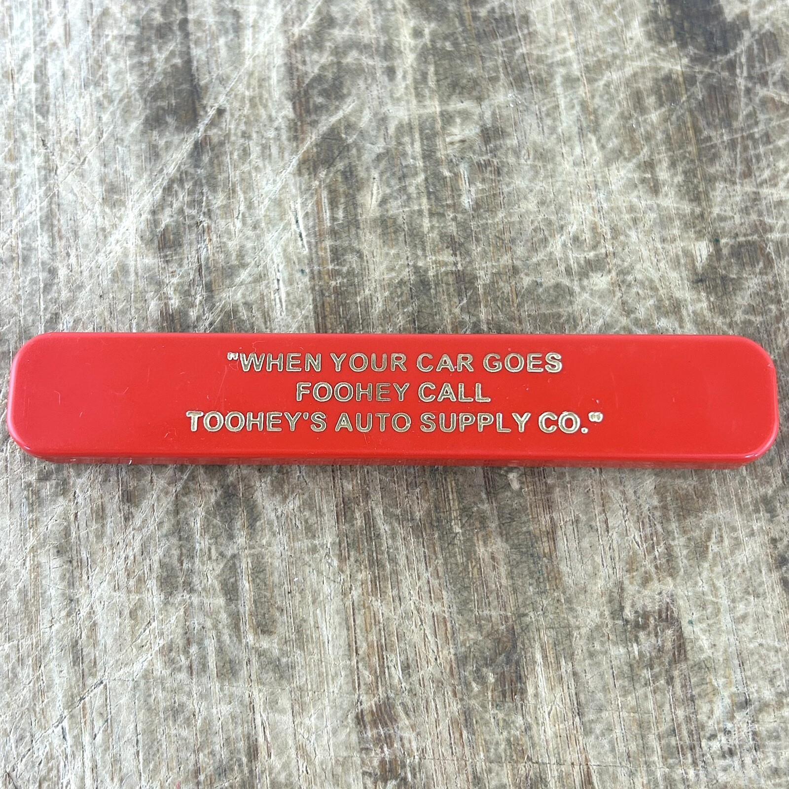 Vintage Advertising Pocket Knife USA Slide Open AC Delco Never Used Red