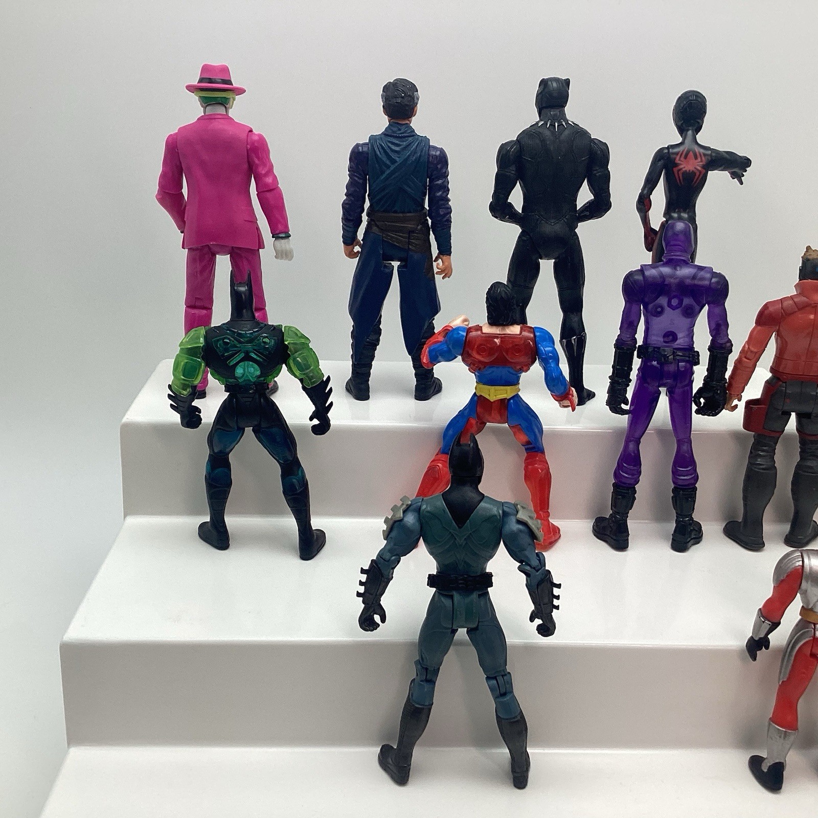 Marvel Super Heroes Figures Lot Kenner Robin Batman Spider-Man Dr Strange Sersi