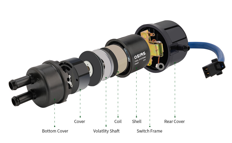 12V 60LPH 1-2PSI Fuel Pump Fit For Kawasaki Mule 3000 3010 3020 2500 2510 2520
