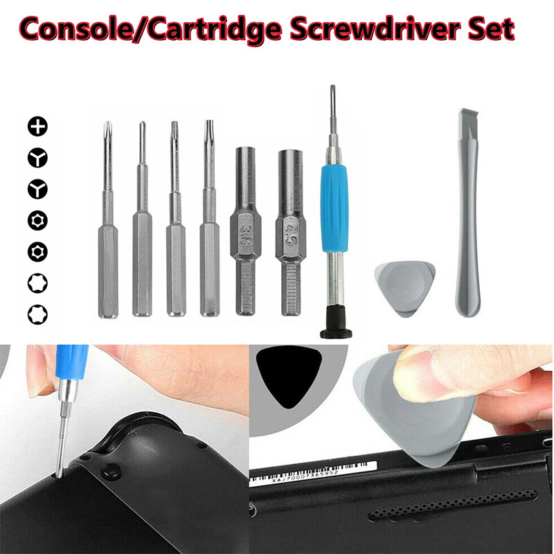 For Nintendo Switch SNES N64 NES Wii Triwing Screwdriver Repair Tool Kit 10 in 1
