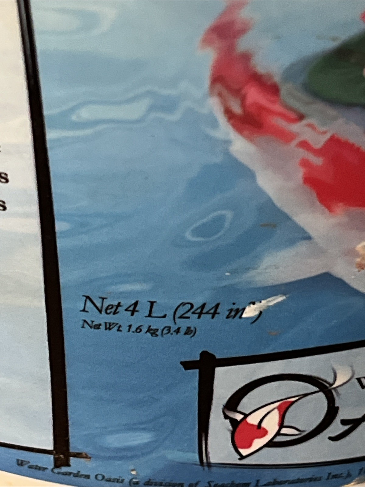 WATER GARDEN OASIS SEACHEM POND MATRIX 4 LITER FILTRATION MEDIA CONTROL AMMONIA