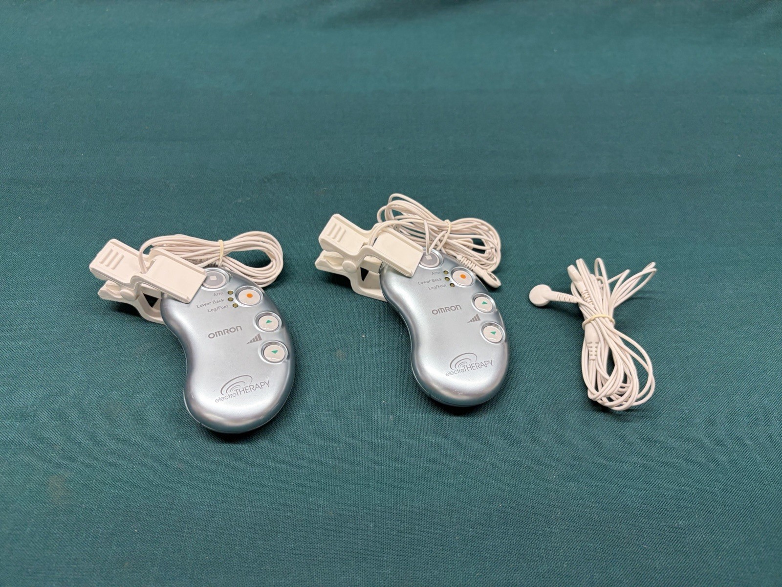 Pair of Omron PM3030 ElectroTherapy Pain Relief TENS Unit HV-F158-Z –Tested (5M)