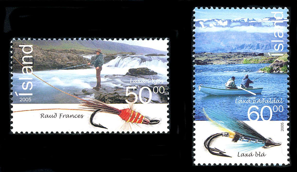 Iceland: 2005 Fly Fishing (1052-1053) MNH