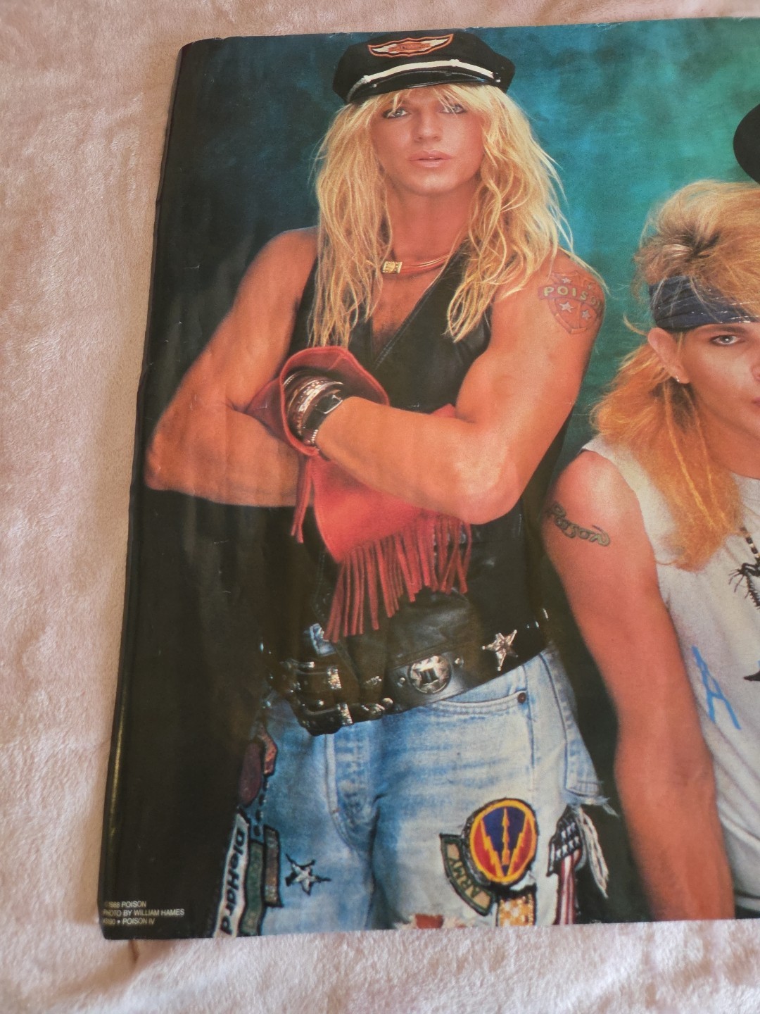 Poison vintage music poster 1988 34 X 22