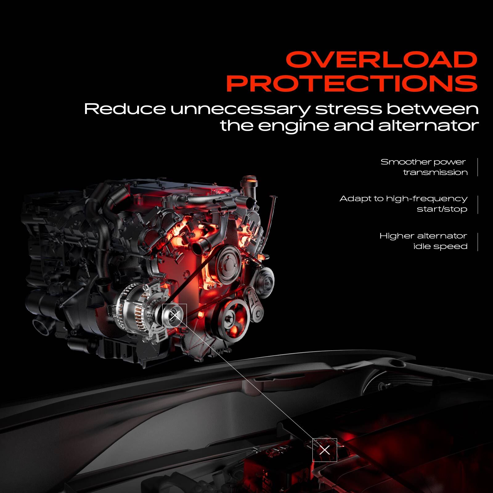 Alternator Clutch Pulley for Toyota Camry RAV4 Tundra Sienna Lexus 7 Grooves CW