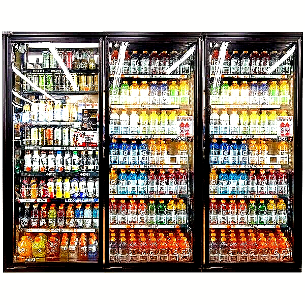 Walk in Cooler Doors and Frames , Display Glass Doors With Shelves