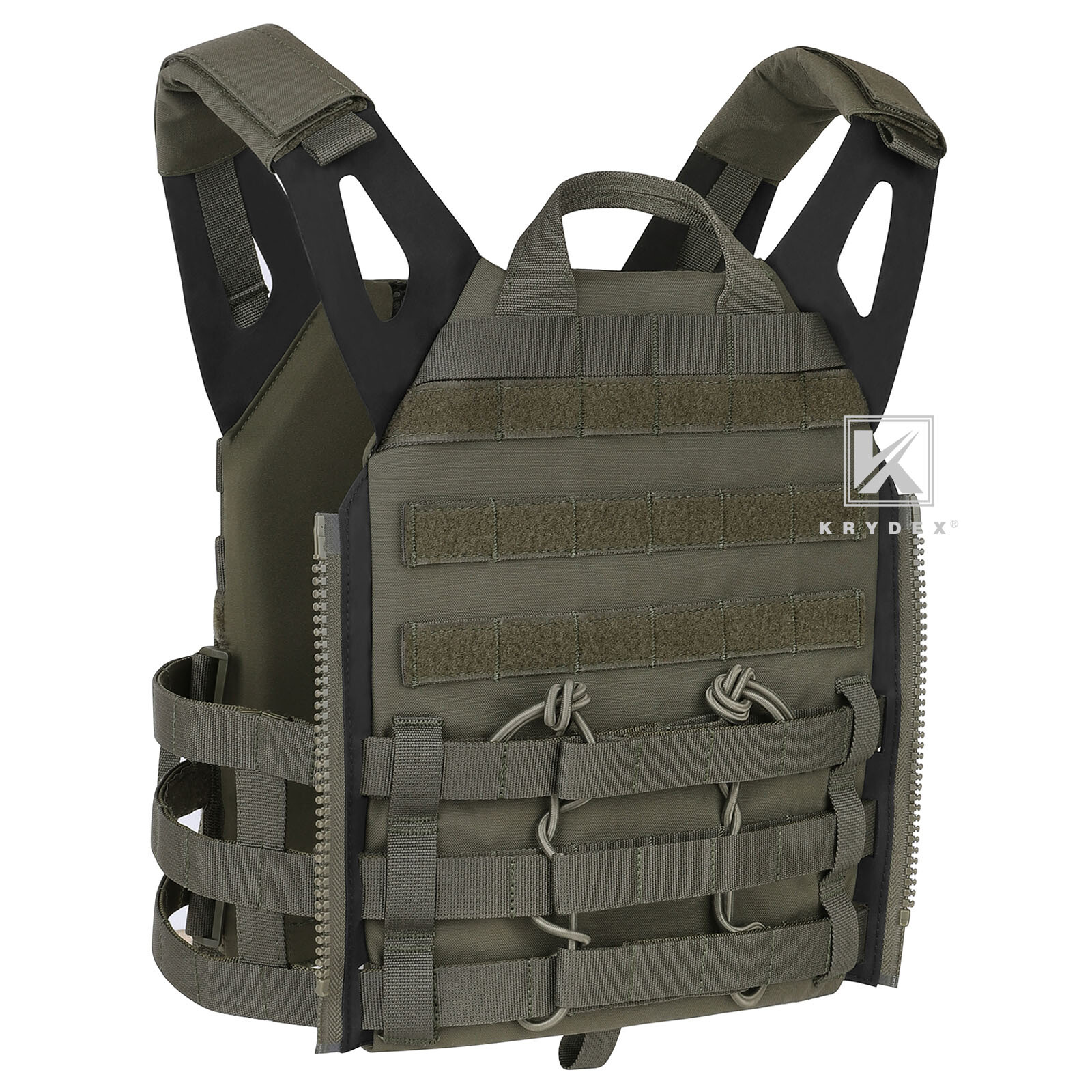 KRYDEX JPC 2.0 Jump Plate Carrier w/ MOLLE Panel Tactical Vest Army Camouflage