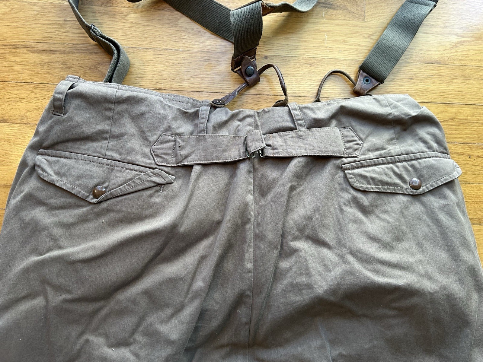 Vintage Goose Down Quilted Winter Snow Hunting Canvas Pants Leggings SZ 42