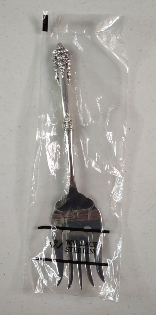 Wallace Silversmiths Grande Baroque Serving Fork & Ladle Spoon Sterling Handles