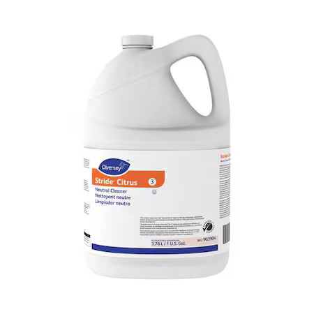 Diversey 101109753 Floor Cleaner, Neutral, 1 Gal, Jug, Concentrated, Citrus