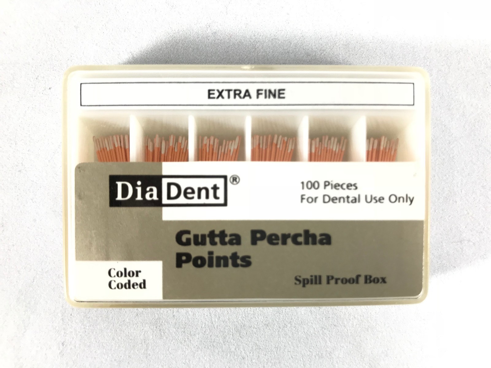 DIADENT Gutta Percha Points Endodontic Product (100 Pieces) Accessory Size