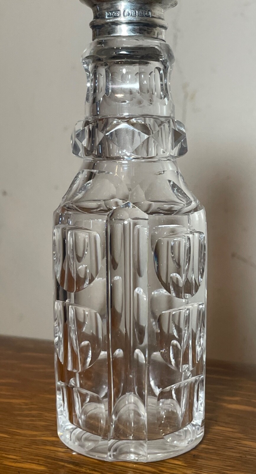 antique 1800's James Dixon & Sons sterling silver cystal sugra dredger muffineer