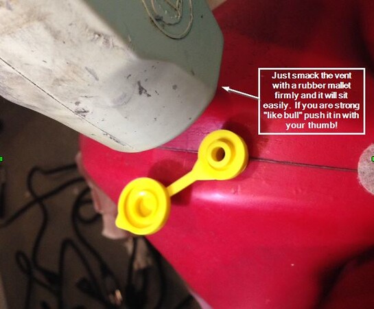 4 - Yellow VENT CAPS Gas Fuel Can Midwest Blitz Wedco Briggs Scepter HEAVY DUTY