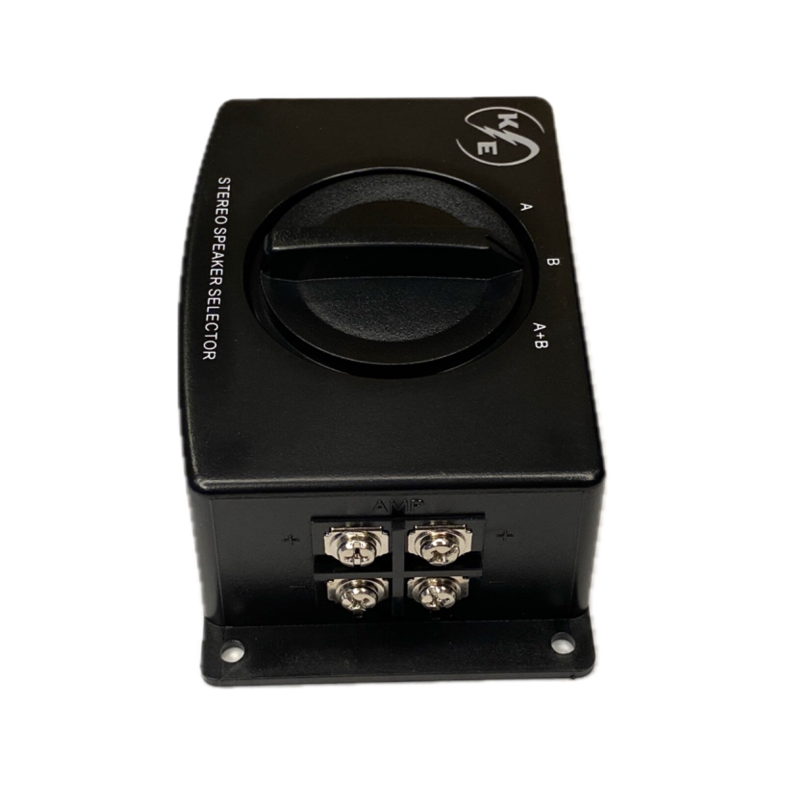 A/B A B A+B Stereo Speaker Selector Switch Switcher Combiner 2 Way Black Box