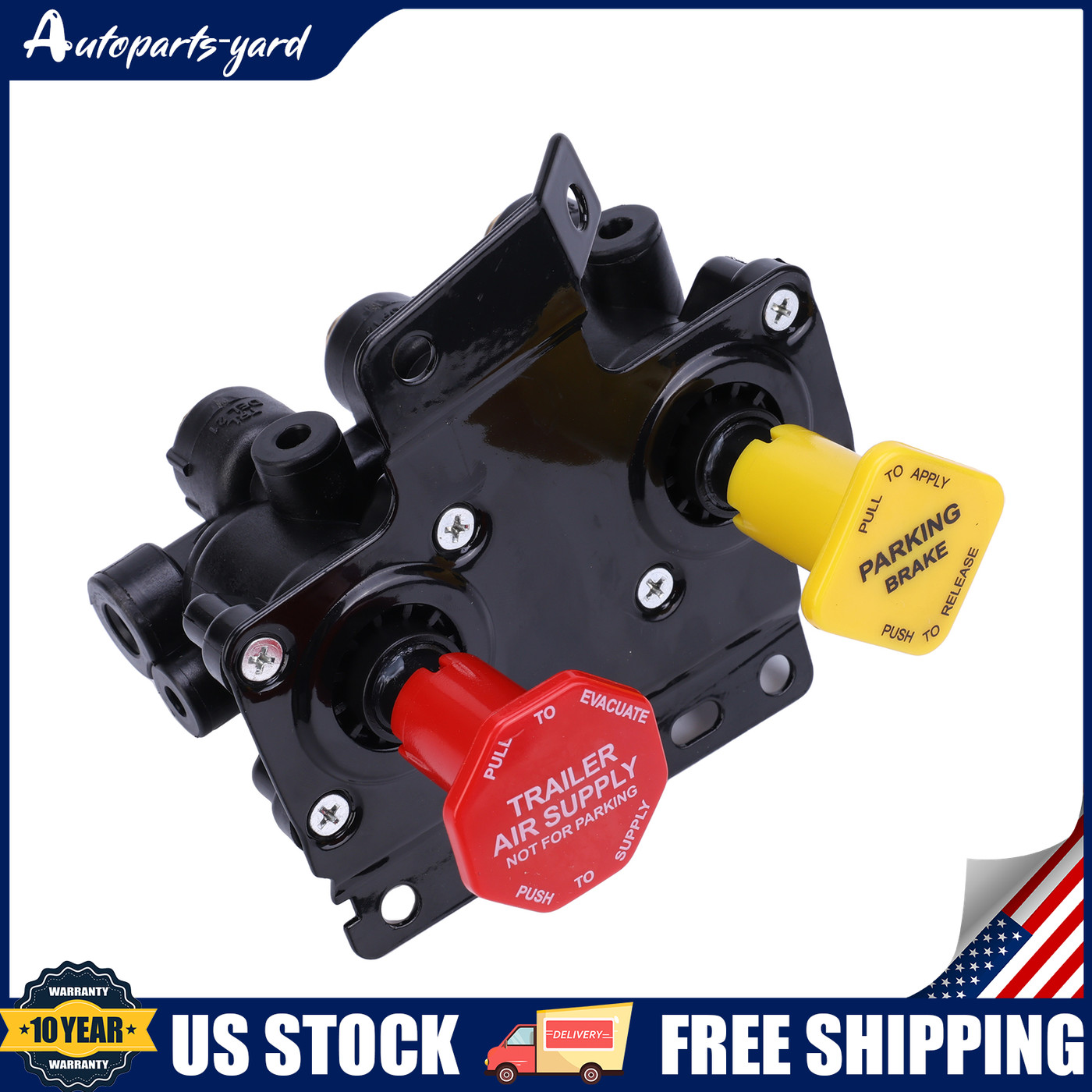 New Dash Control Brake Valve 5 Ports For Volvo VNL 24340522 US
