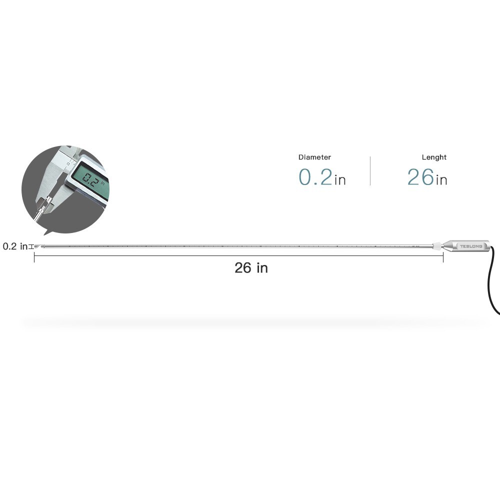 Teslong Rigid Rifle Borescope 4.5" Monitor Fits .20 Caliber & Larger 26inch Rod
