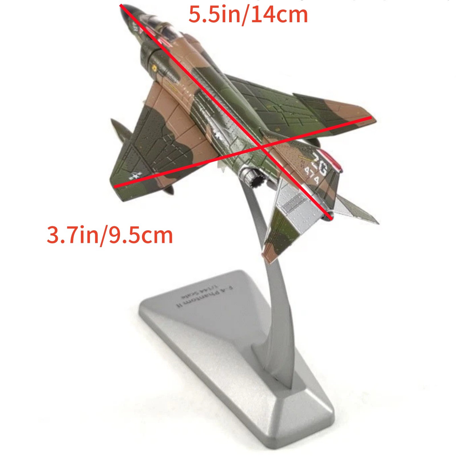 Brand New 14cm Diecast Alloy 1/144 USAF F-4 Phantom II Fighter Model Toy Gift