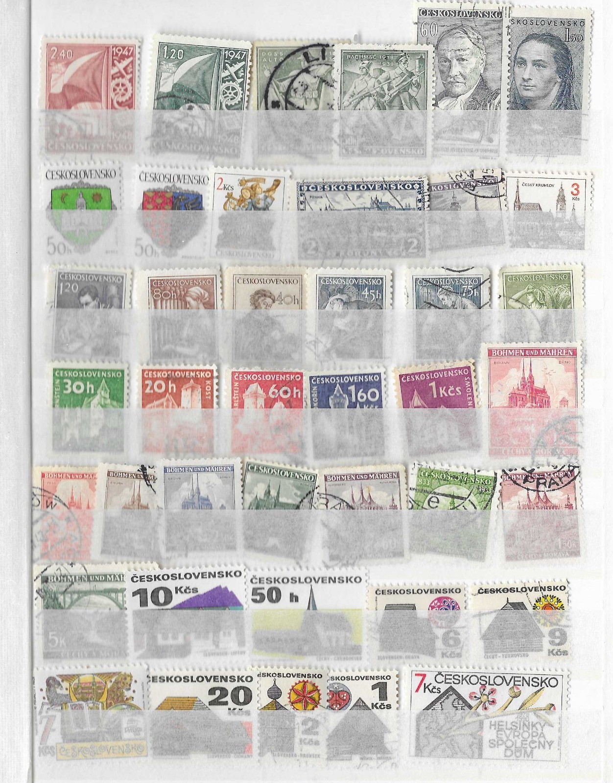 Czechoslovakia. Collection 260221#103+1SS (U/M, see scans).