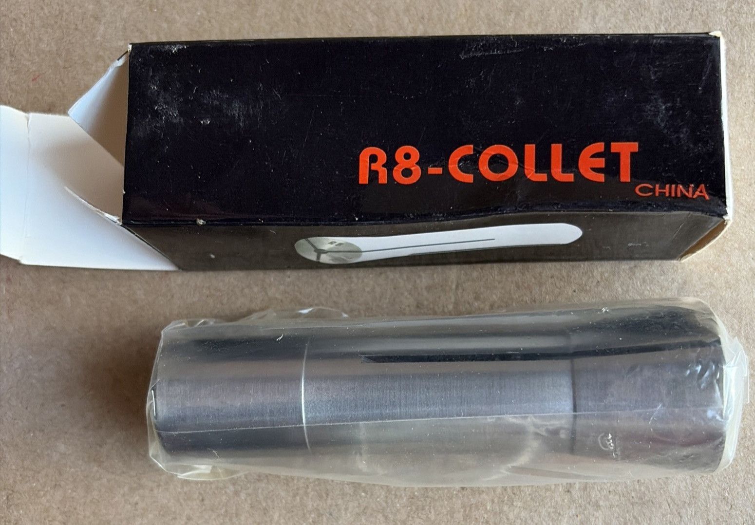 R8 Collet 7 Pc Set 3/16" 5/16" 3/8" 9/16" 5/8" 11/16" 7/8" New Sealed + 3 Used