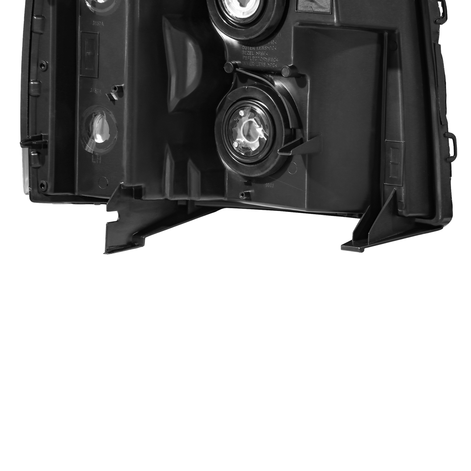 Pair Headlight Assembly w/ Clear Lens For 07-13 Chevy Silverado 1500 2500 3500