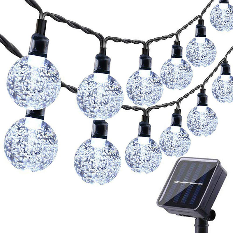 23Ft 50 LED Outdoor Solar Powered String Lights for Patio Yard Porch Party Decor