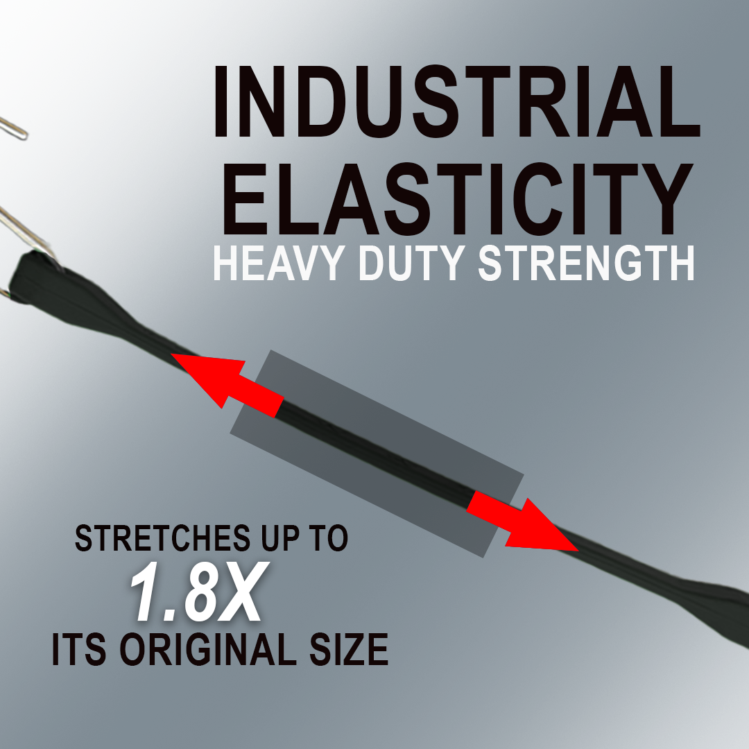 Boxer EPDM Tarp Strap 10" - 10 Pack - Bungee Cords Heavy Duty