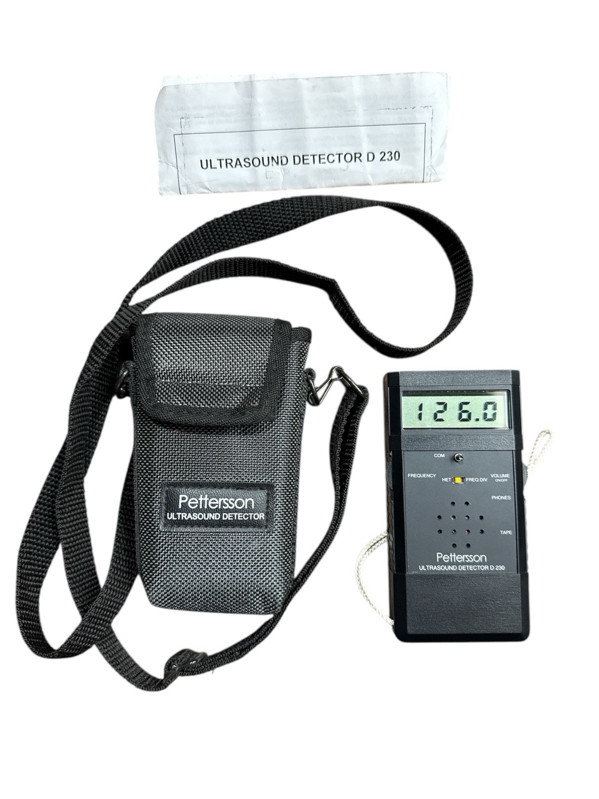 Pettersson Ultrasound Detector D 230 With Case
