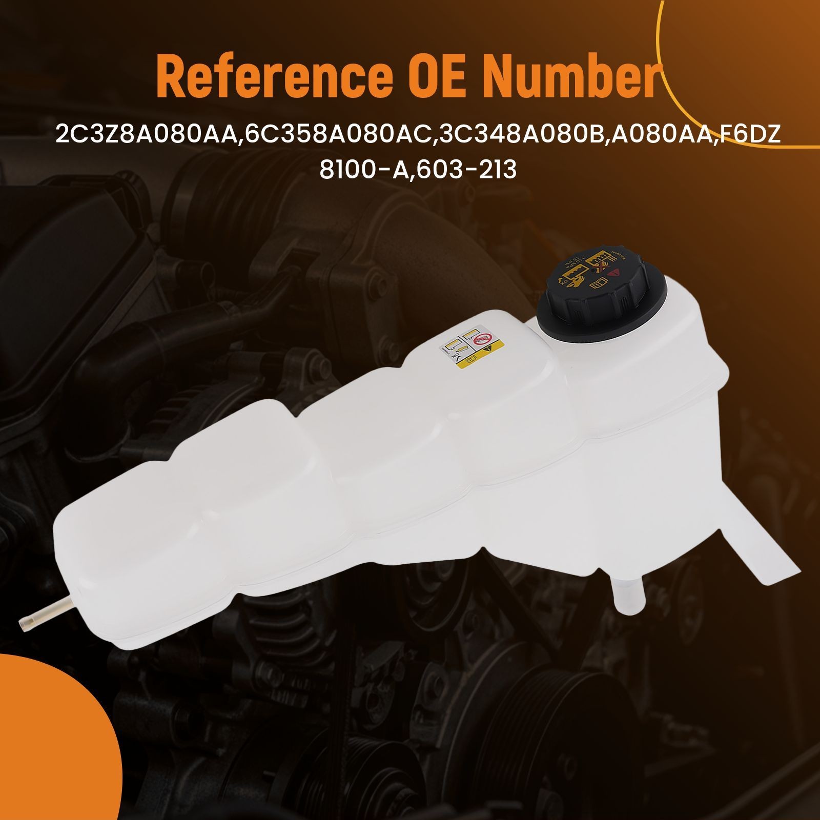 Coolant Recovery Reservoir for Ford F-250 F-350 F-450 F-550 99-2005 2C3Z8A080AA