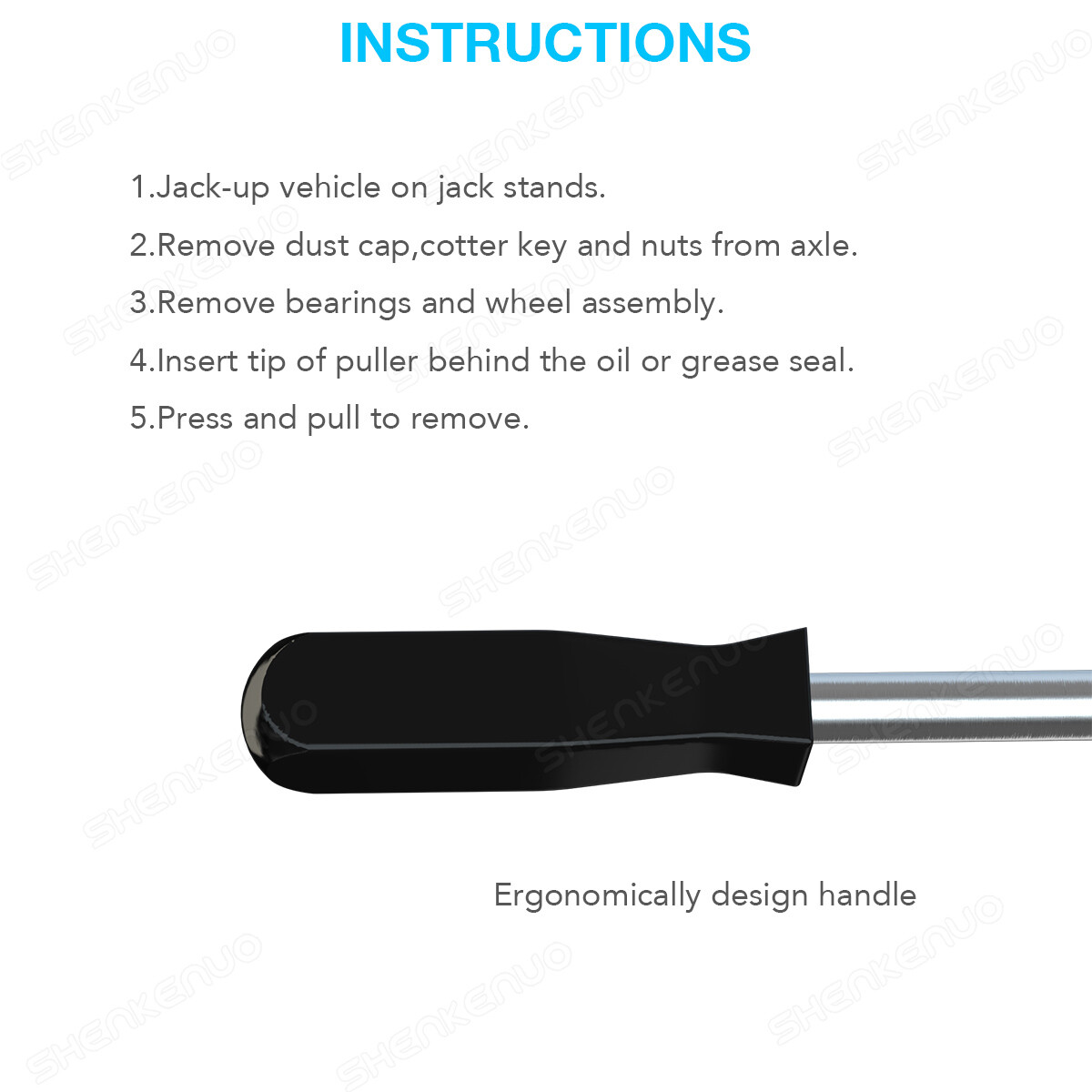 Professional Seal Puller Tool with Dual Hook Tips Remove Oil and Grease Seals US