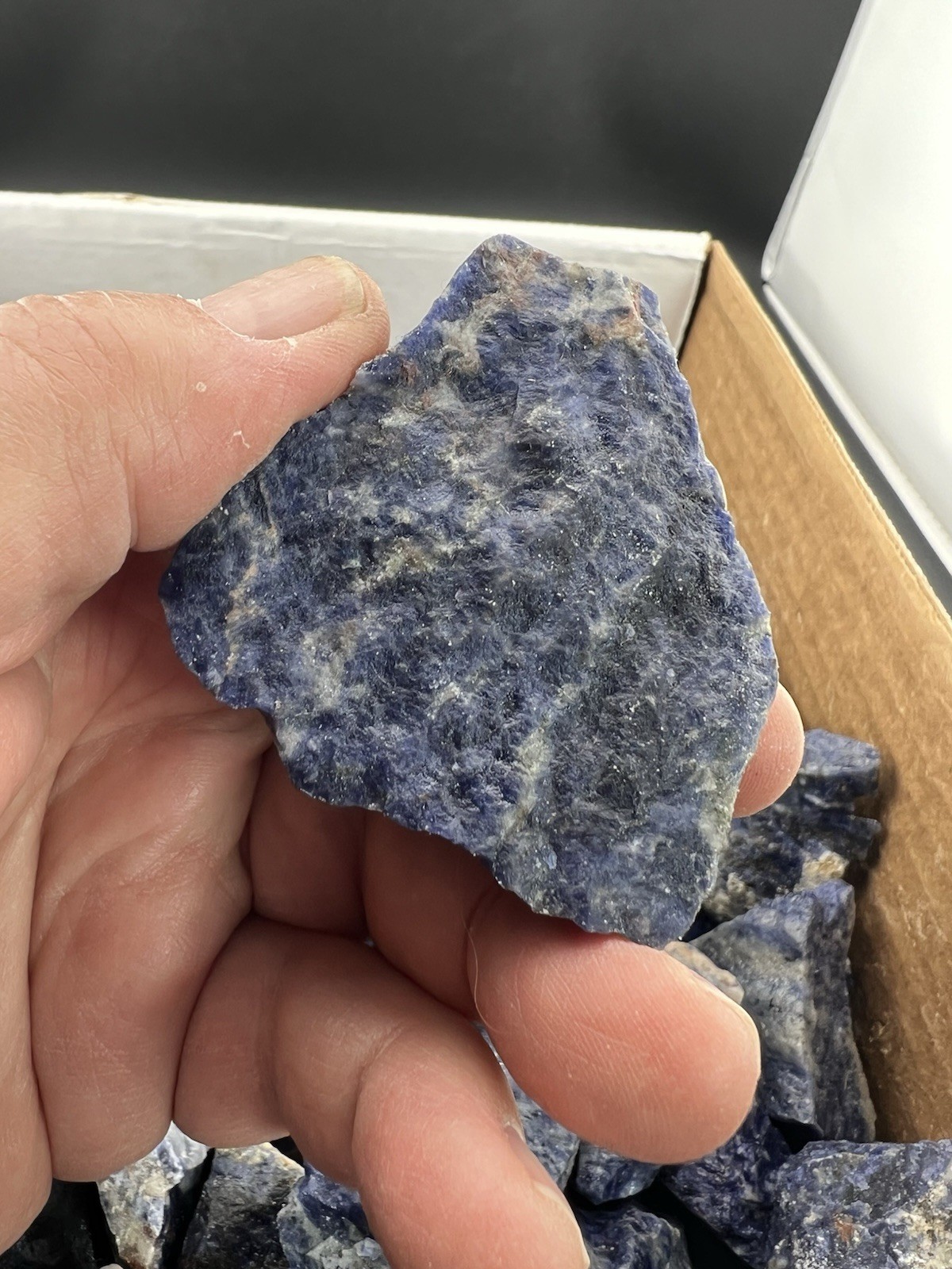 Rough Blue-Violet Sodalite Lapidary Grade or as Display 1 pound+