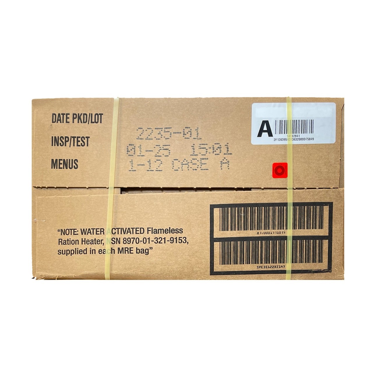 MRE U.S. Military Ready to Eat Meals INSP 2025   1, 2 or 48 Case
