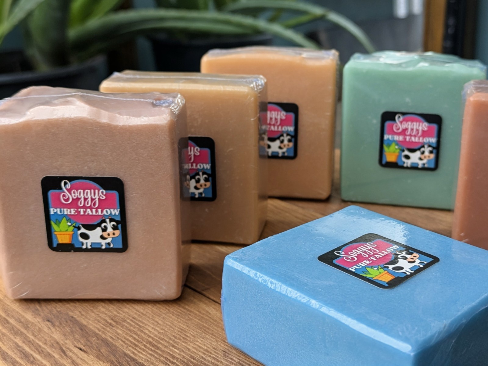 6 Handmade Tallow Soap Bars | Cold Process | Natural | Sensitive Skn | 6oz Each