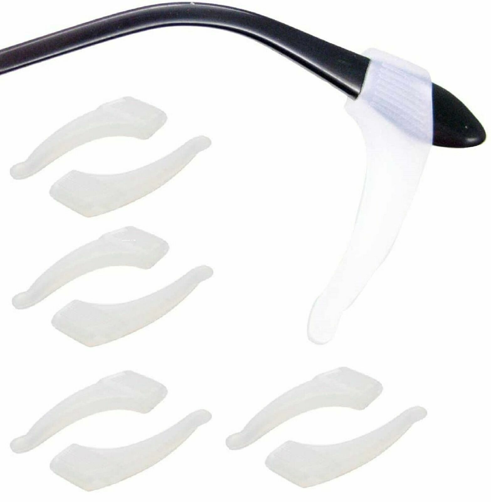 6 Pair Anti Slip Glasses Ear Hooks Tip Eyeglasses Grip Temple Holder Silicone US
