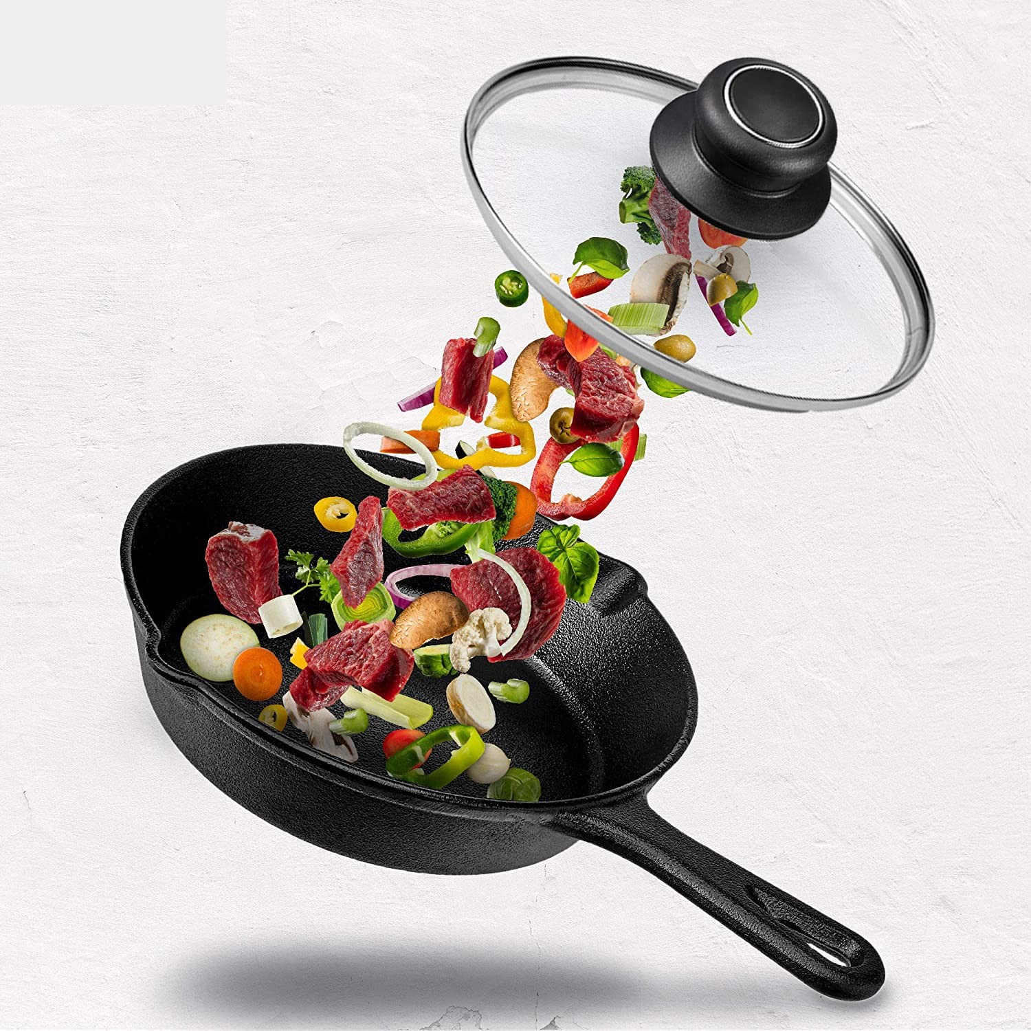 10.5 Inch Pan Lid, Frying Pan Lid, Fry Pan Lid, Skillet Lid, Pan Lid with Han...