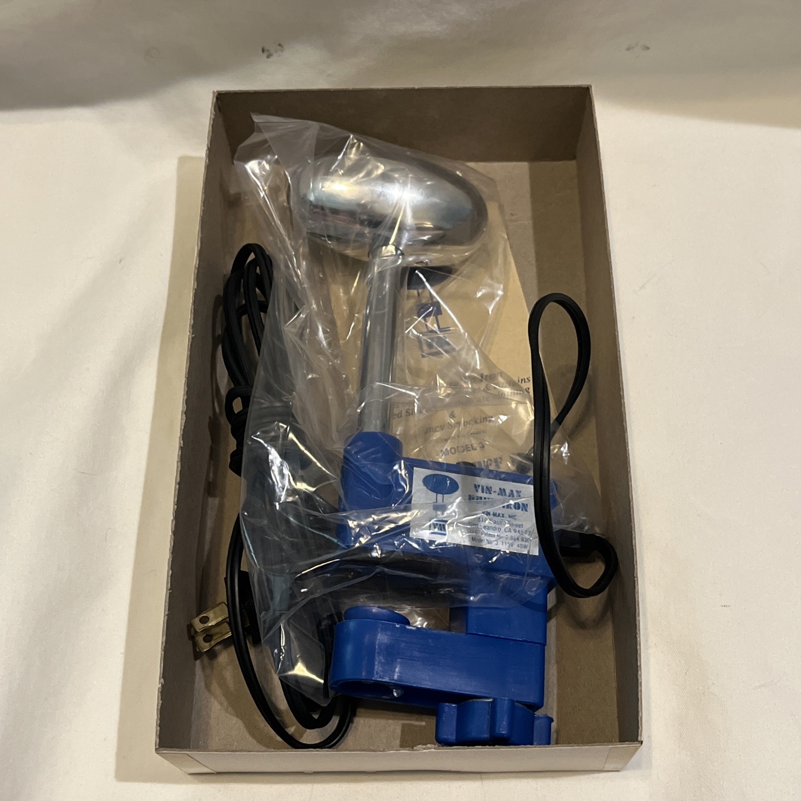 VIN MAX Puff Iron Model 3 Hi Lo Off Heat Control Box & Paperwork Great Cond