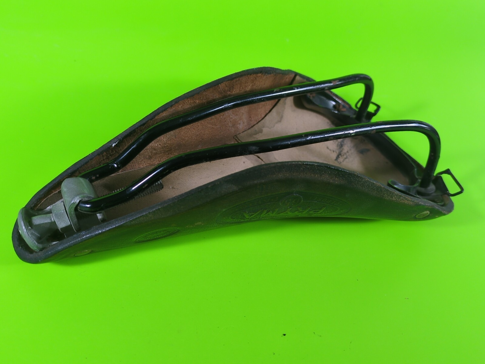 Vintage French Selles Pryma Brown Leather Saddle 65 Eroica Good Condition