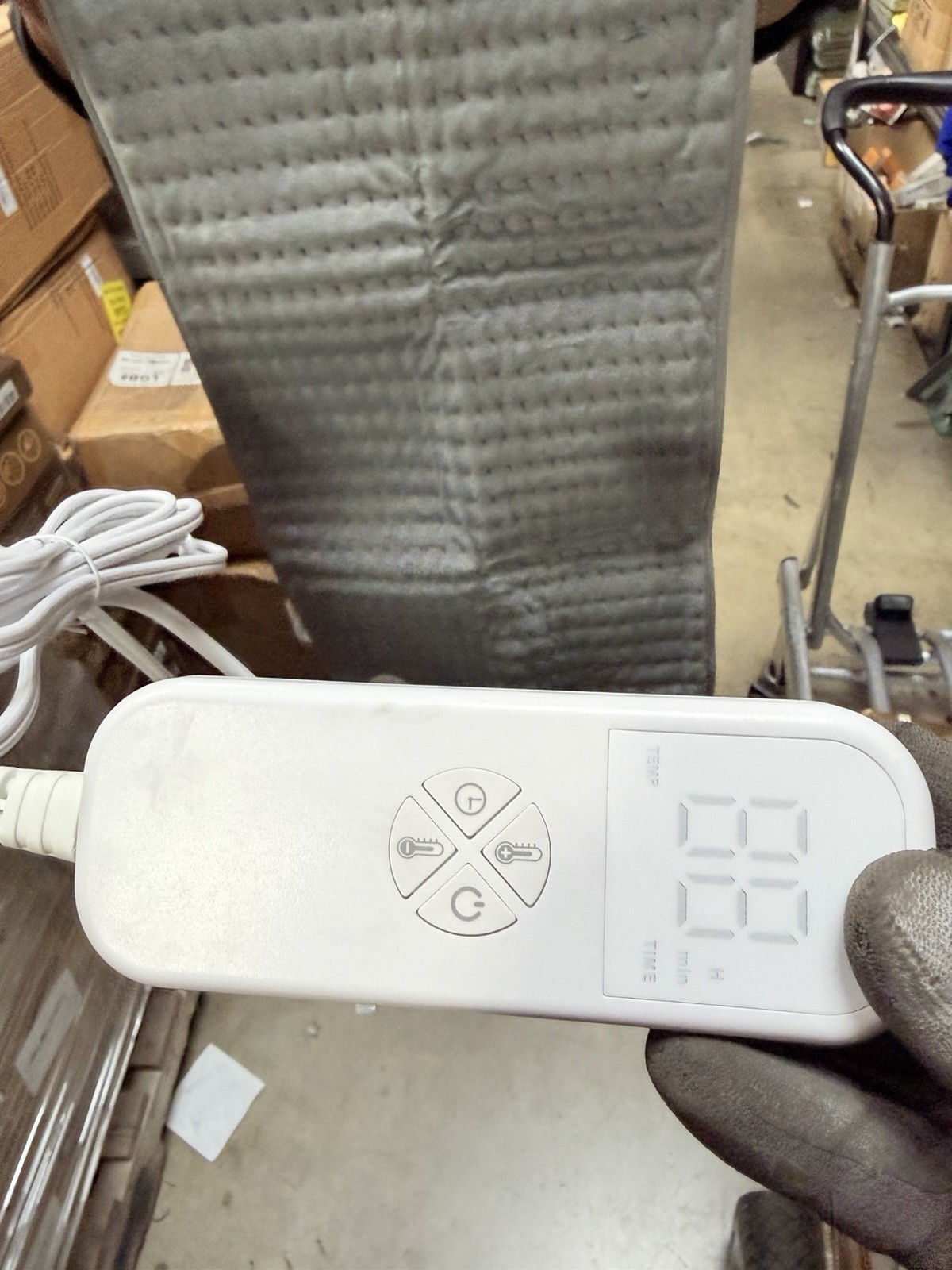 Extra Large Microplush Heating Pad 17”x33” for Back Neck Pain Relief, 6 Heat