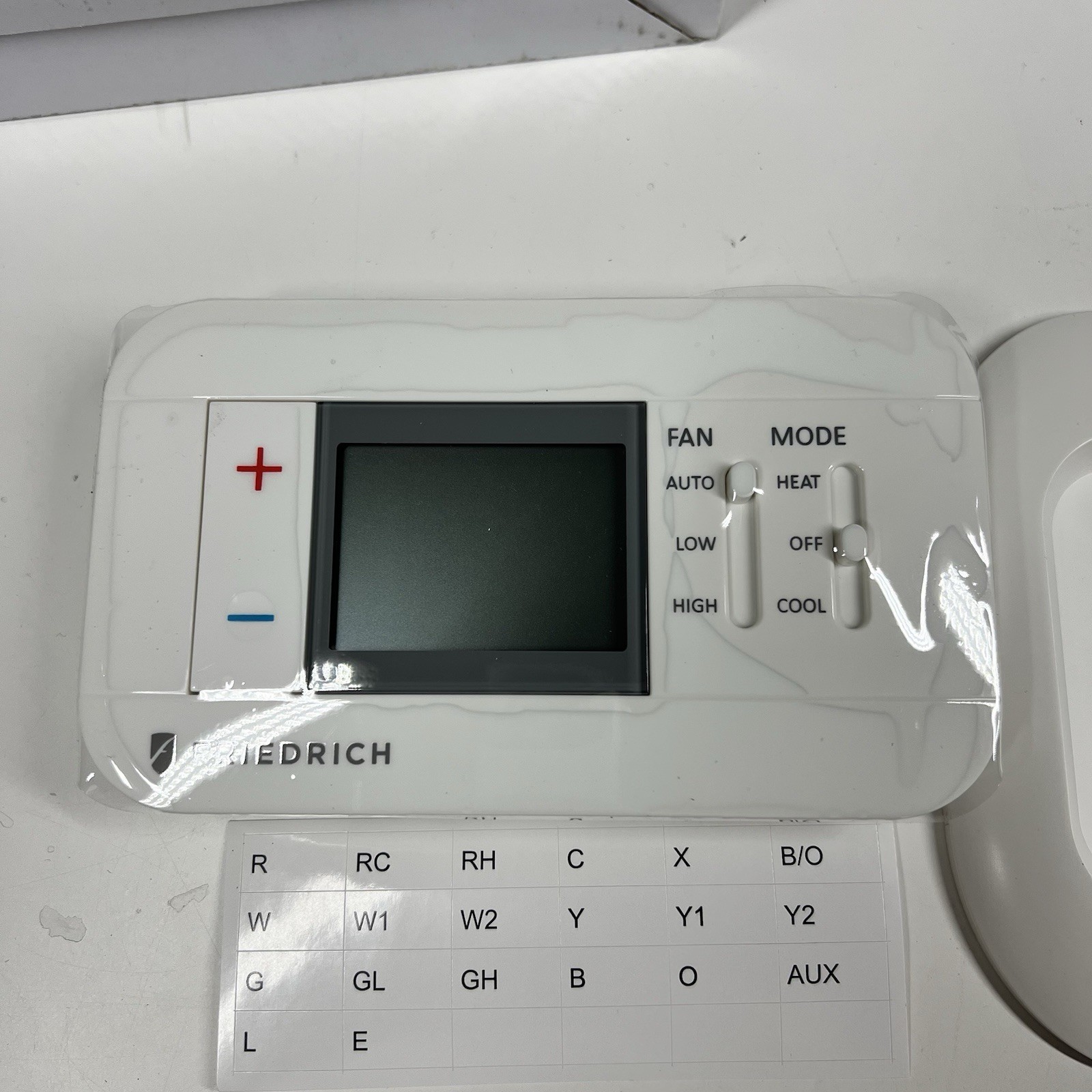 Friedrich RT7 Digital Non-Programmable Wall Thermostat 2 Speed Fan Heat Cool